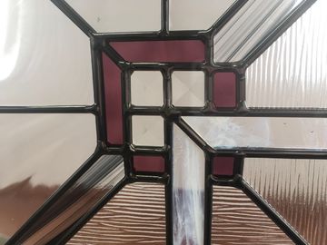 ドアの装飾的なパネル ガラス22&quot; *64」黒い古さびの自然な木製様式