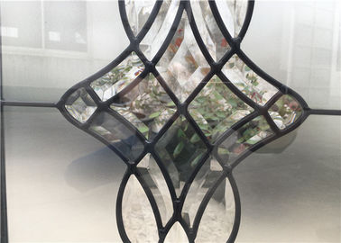 染められた注文のキャビネット ドア ガラス、ゆとりキャビネット ドアのための装飾的なガラスの挿入物