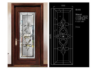 古典的な色のドアの芸術のガラス パネルの熱健全な絶縁材のさまざまな形