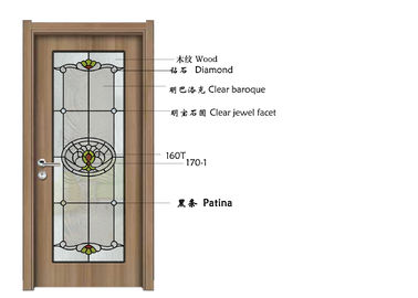 建築壁の装飾的な曇らされたガラス、模造された窓ガラス厚さ1.6-30 Mmの