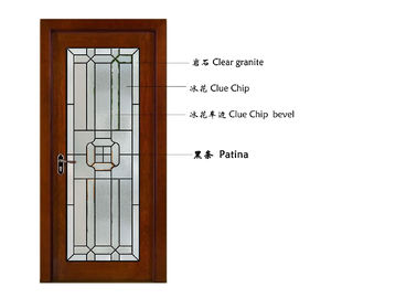 耐火性の斜めの明確な滑走のフランスのテラスのドア、テラスのドアを滑らせる安全フランス ガラス