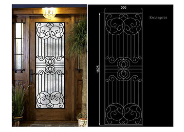 出入口15.5*39.37 IGCC/IGMAのための装飾的な鉄およびガラスのドア