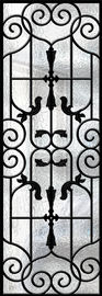 健全な絶縁材の錬鉄の装飾的な造ることのためのガラス マッチの鉄のワインのゲート