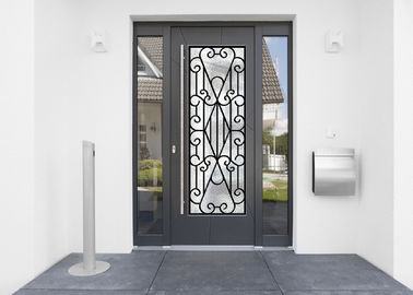 22*64インチの錬鉄の保証ドアのガラス懸賞競技会によって満たされる定形錬鉄の外部ドア
