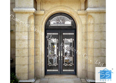 斜めの注文のガラス窓のパネル、盗難証拠の真鍮の装飾的な芸術ガラス
