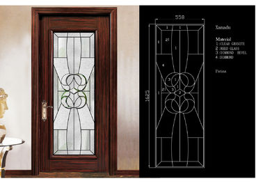 従来のドアの装飾的なパネル ガラス3mm-19mmの明確な染められた及び反射ガラス