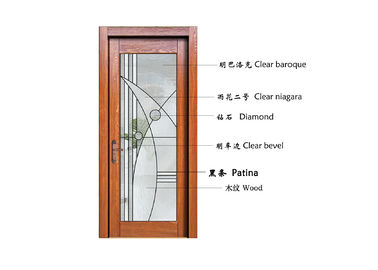 家の長方形/正方形の形のための絶縁された低いEのダイヤモンドのゆとりの斜めのスライド ガラス ドア
