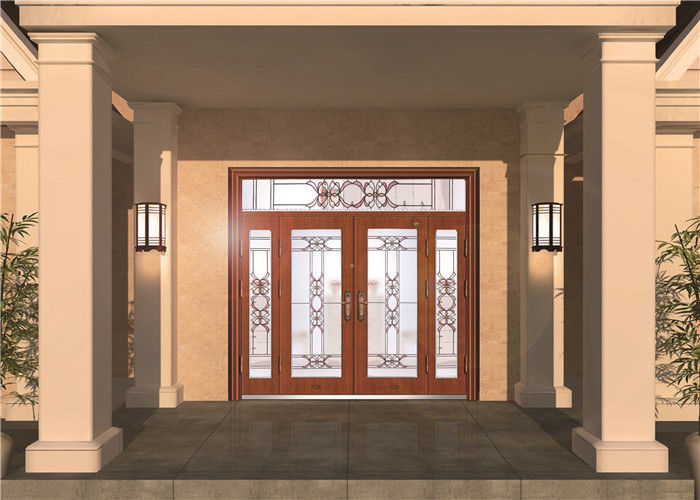 注文の前部出入口ガラス、ドアのための着色された装飾的なガラス パネル